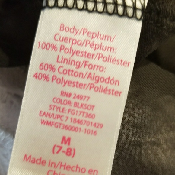 Girls black and white dress - Picture 5 of 6